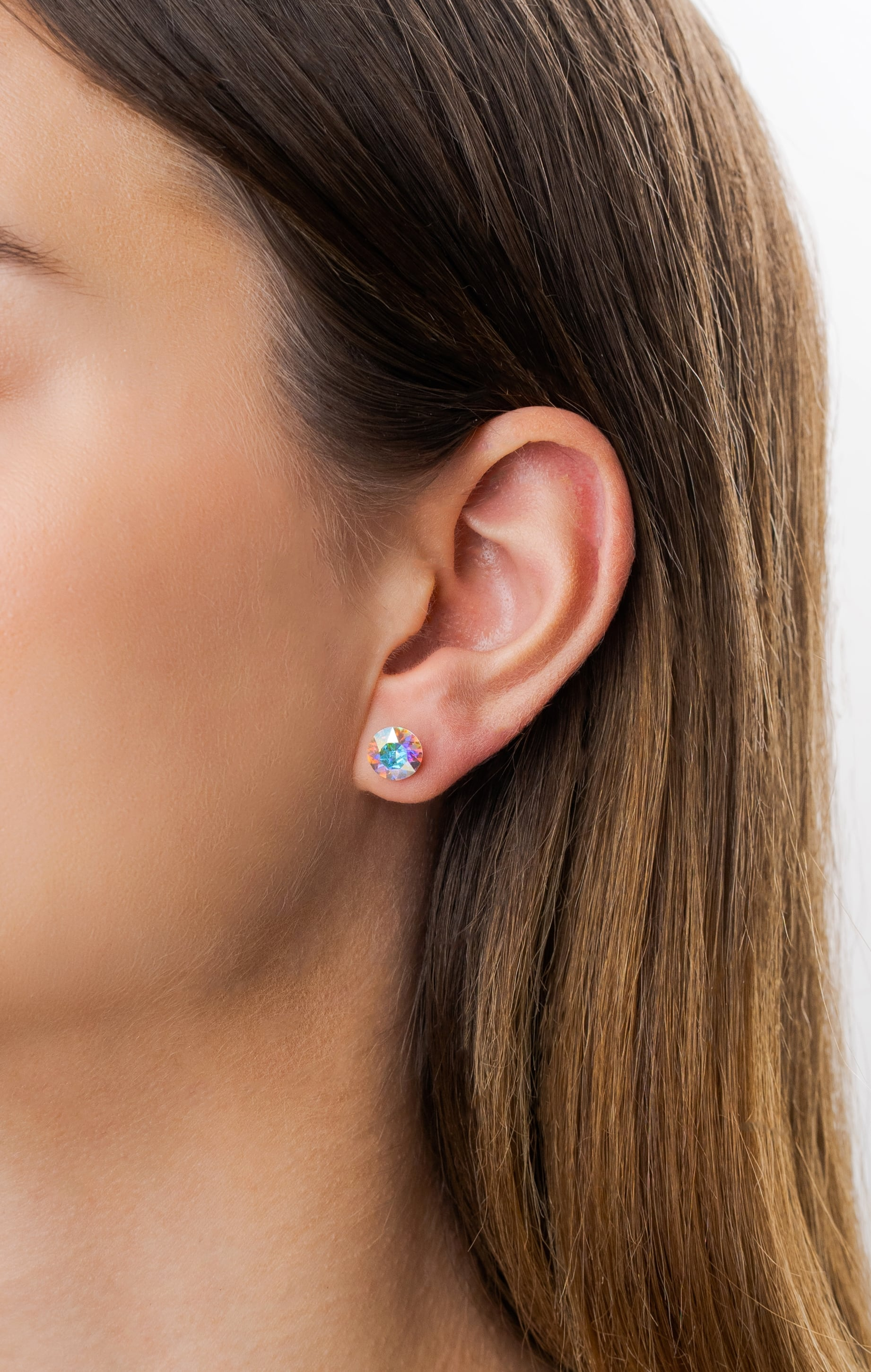 SW Crystal Stud Earrings
