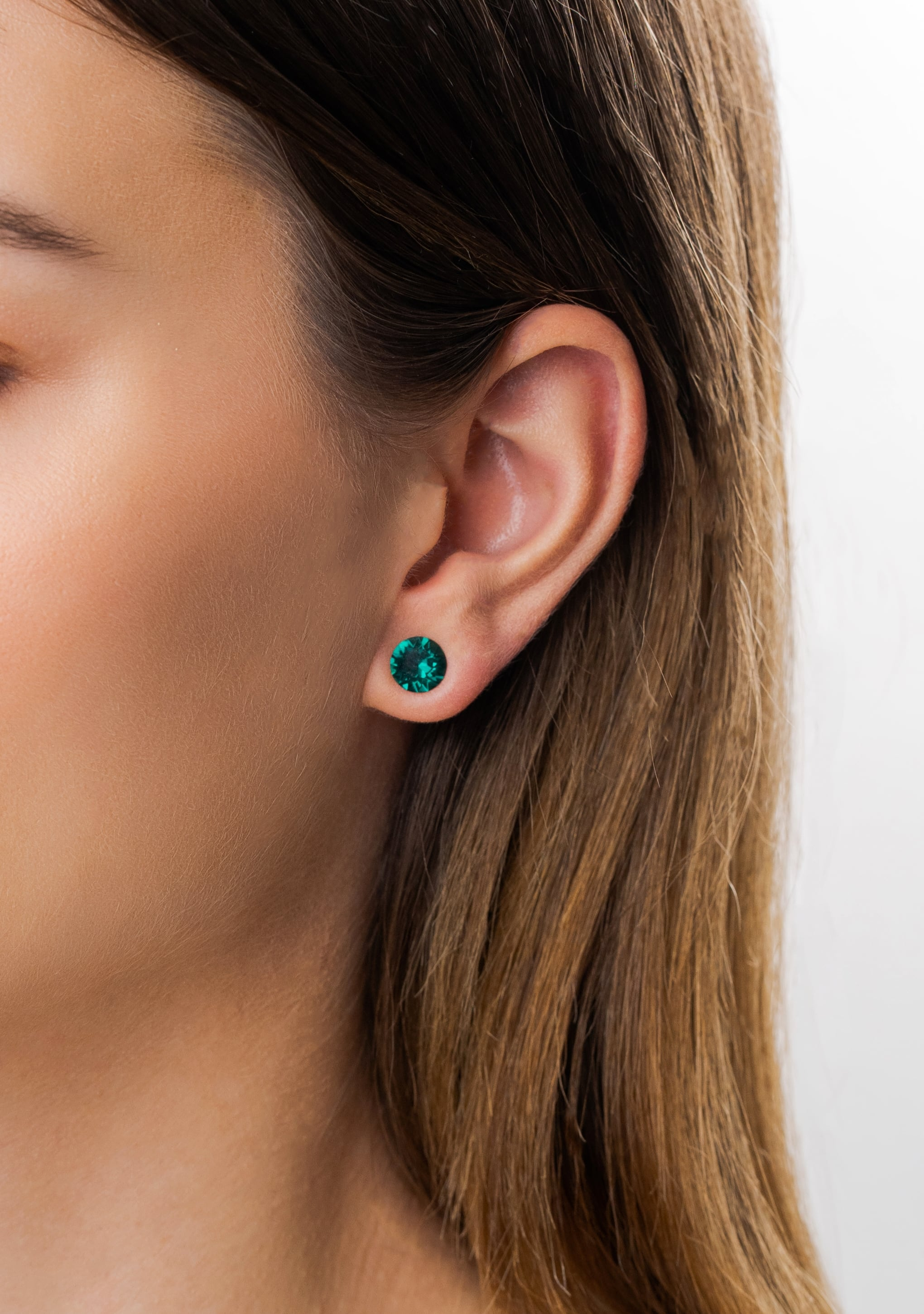 SW Crystal Stud Earrings